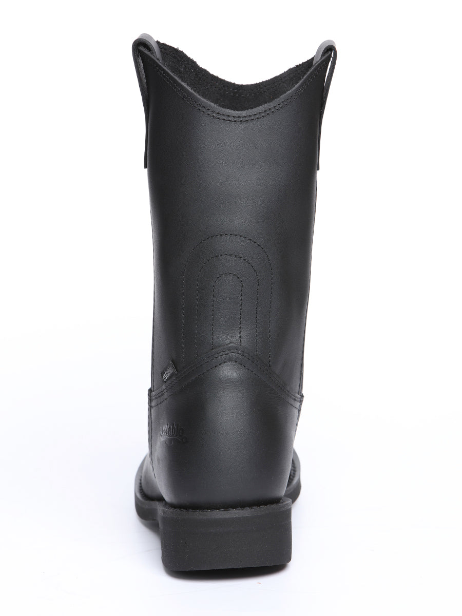 Establo Men's Work Boot - Leather Grasso - Black 311