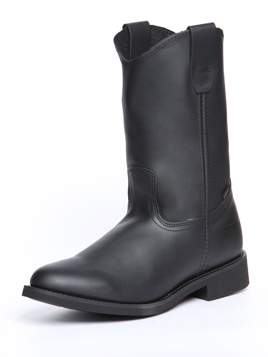 Establo Men's Work Boot - Leather Grasso - Black 311