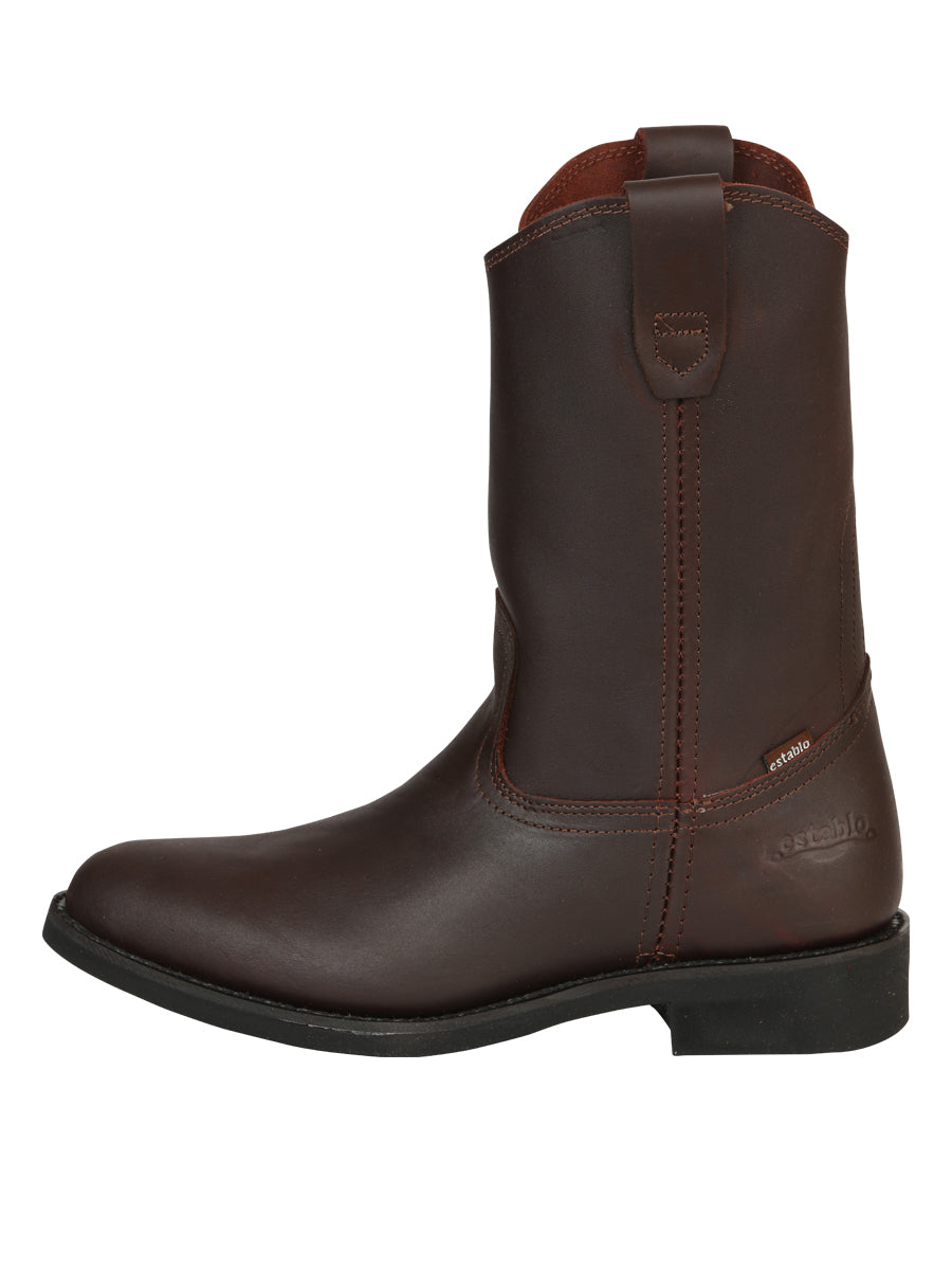 Establo Men's Work Boot - Leather Grasso - Shedron 316
