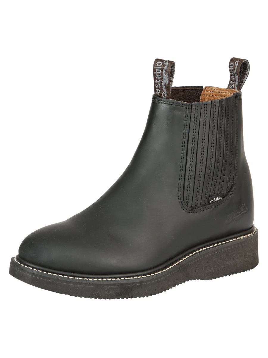 Establo Men’s Work Ankle Boot - Grasso Leather
- Black 320