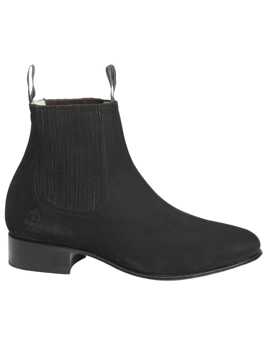 Canelo Charro Boot - Black Nobuck 3663