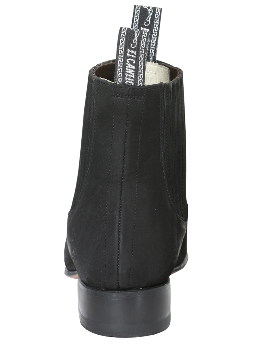 Canelo Charro Boot - Black Nobuck 3663