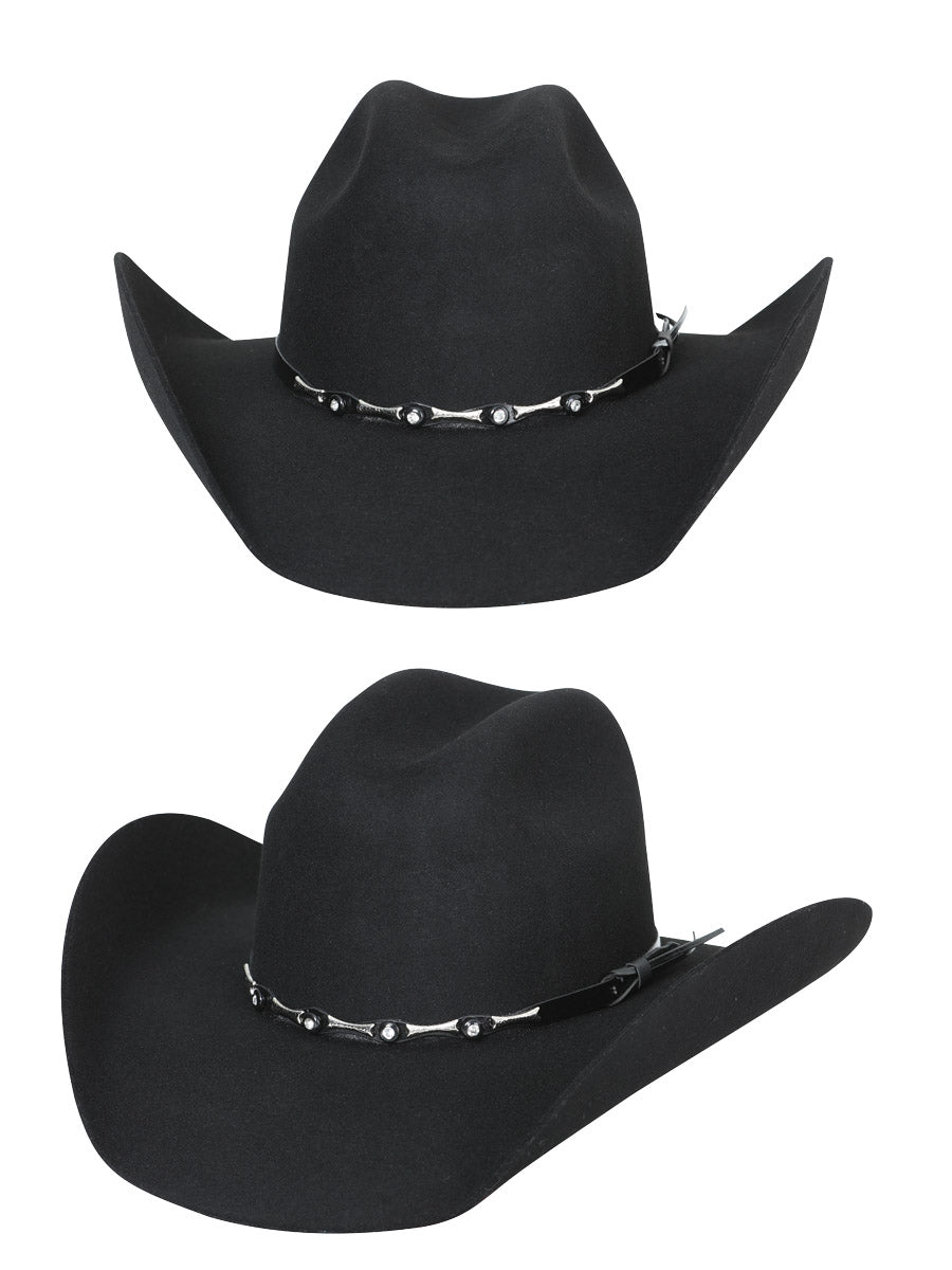 The 50X Wool Cowboy Hat — Black (No. 23075)