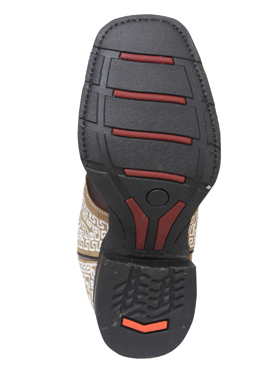 The Embroidered Rodeo Boot — Crazy Dark Brown (No. 33309)