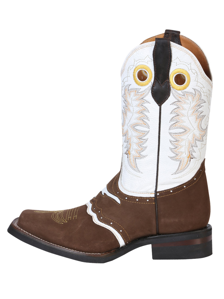 The Rodeo Boot — Dark Brown Nobuck (No. 33313)