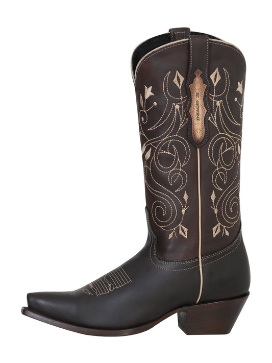 The Women's Vaquera Retro Boot — Chocolate (No. 34511)