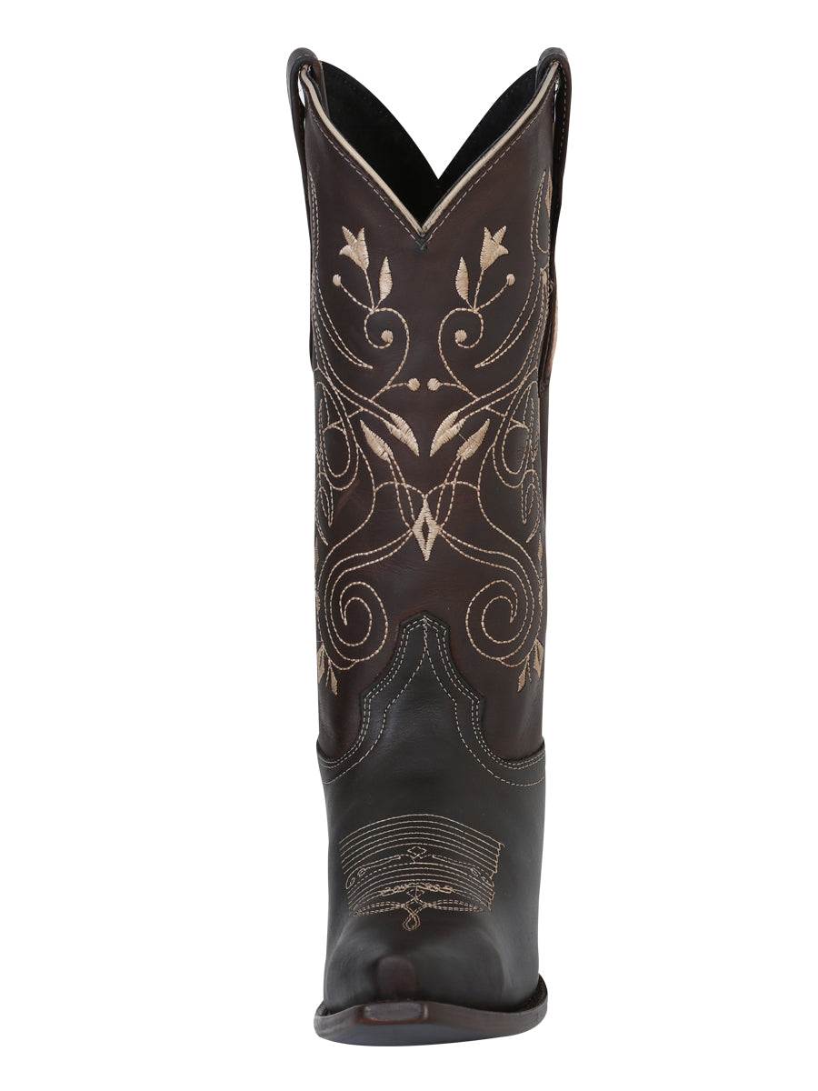 The Women's Vaquera Retro Boot — Chocolate (No. 34511)