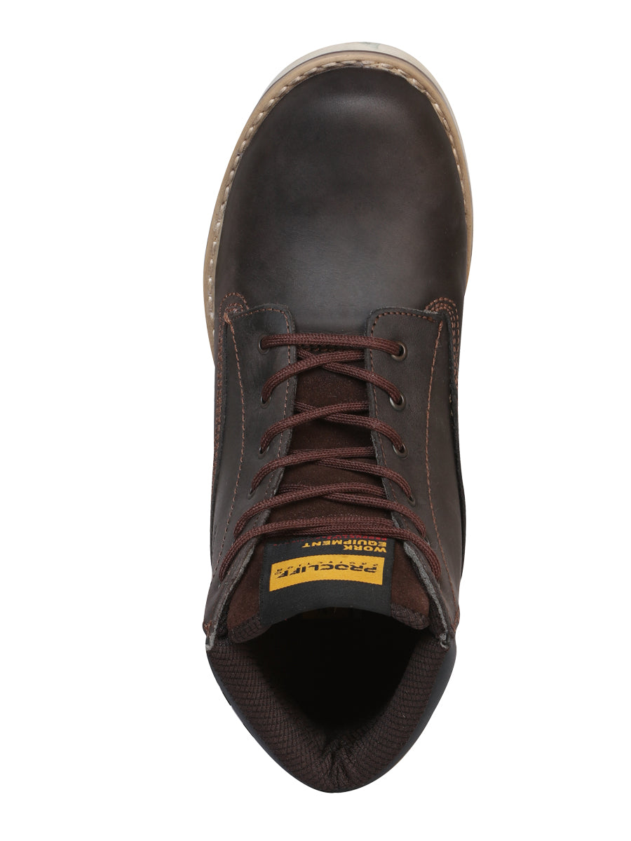 Procliff Womens/Youth Protection Work Ankle Boot with Laces - Brown 35200
