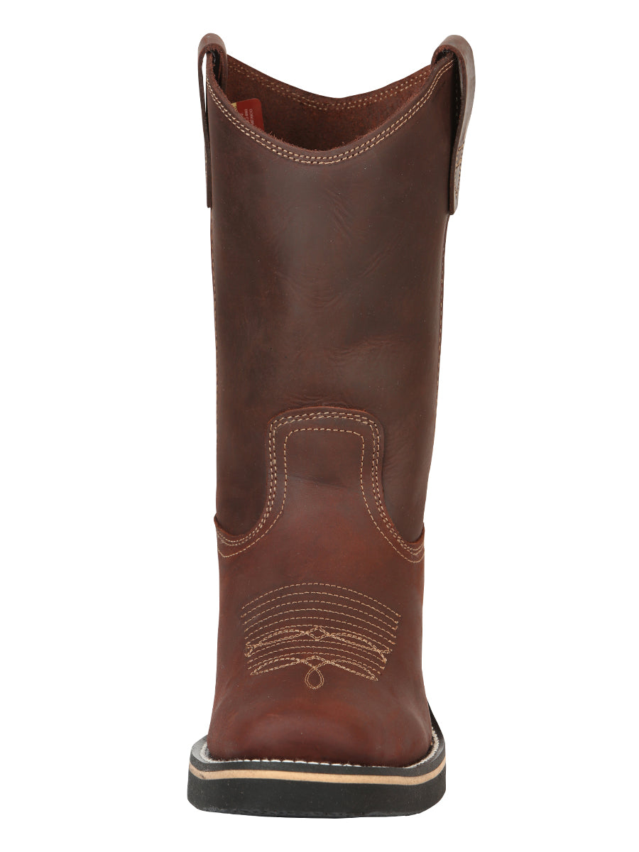 Establo Men’s Work Boot - Crazy Leather in Brown 41531