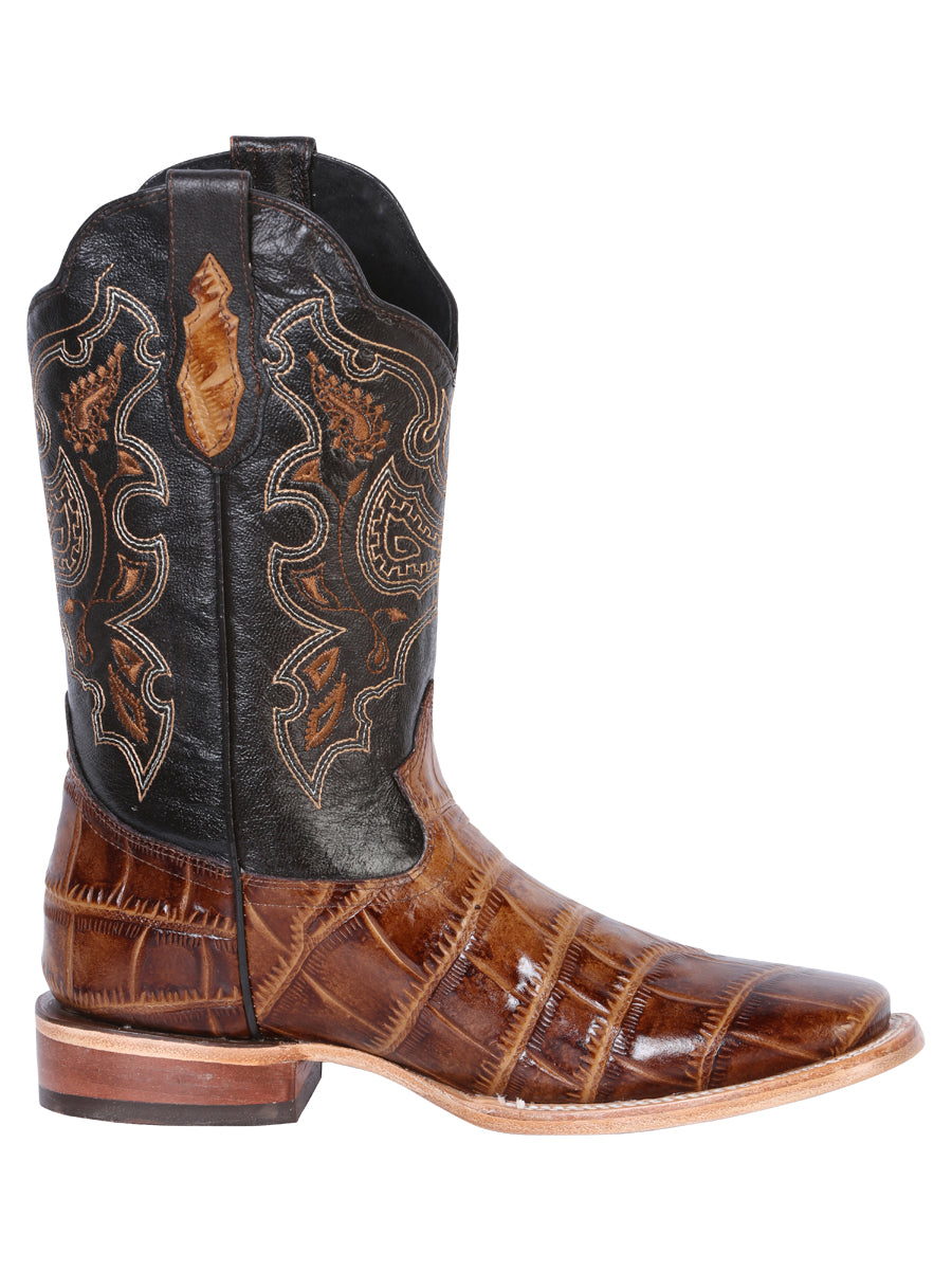 The Rodeo Boot — Light Brown Caiman Print (No. 41794)