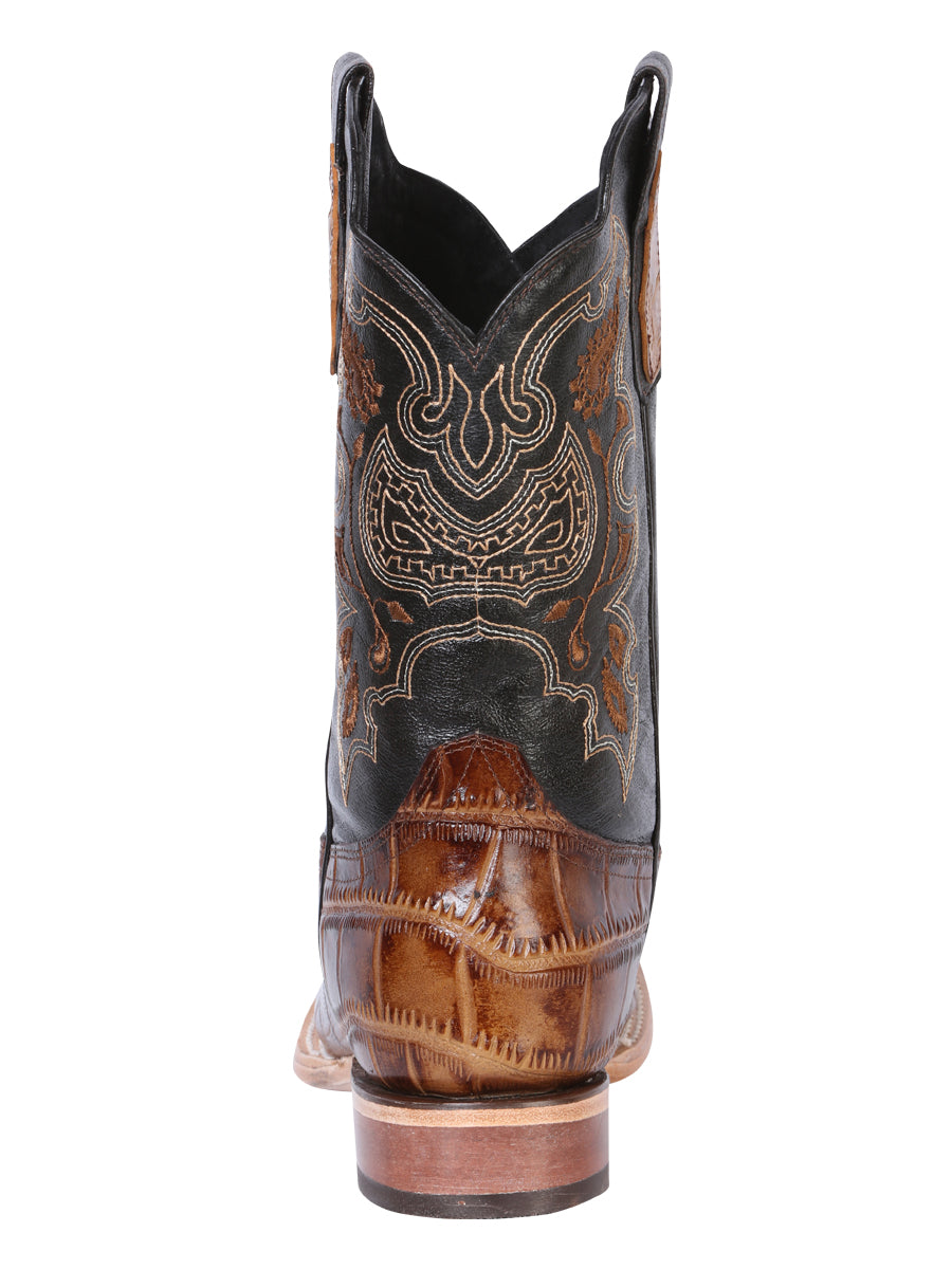 The Rodeo Boot — Light Brown Caiman Print (No. 41794)