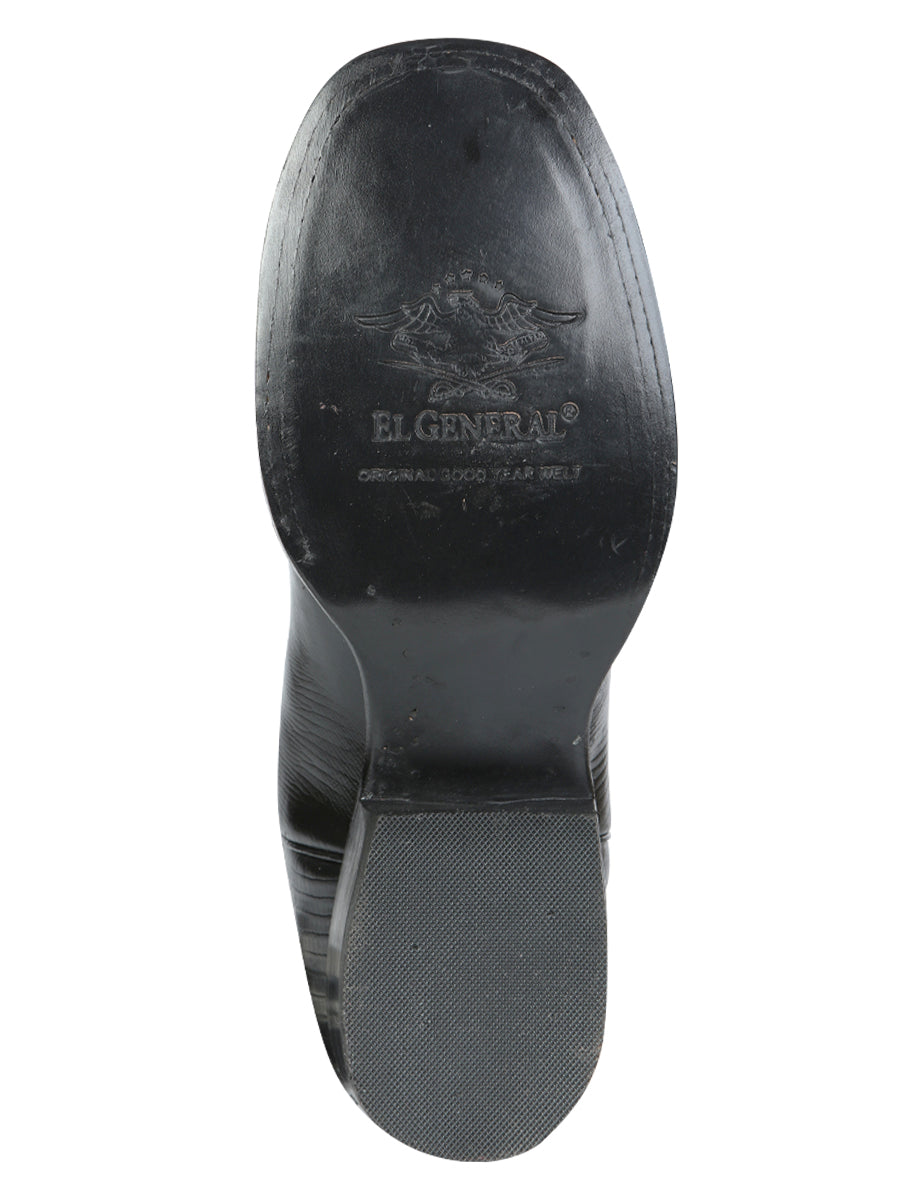 The Rodeo Boot — Black Lizard Print (No. 41904)