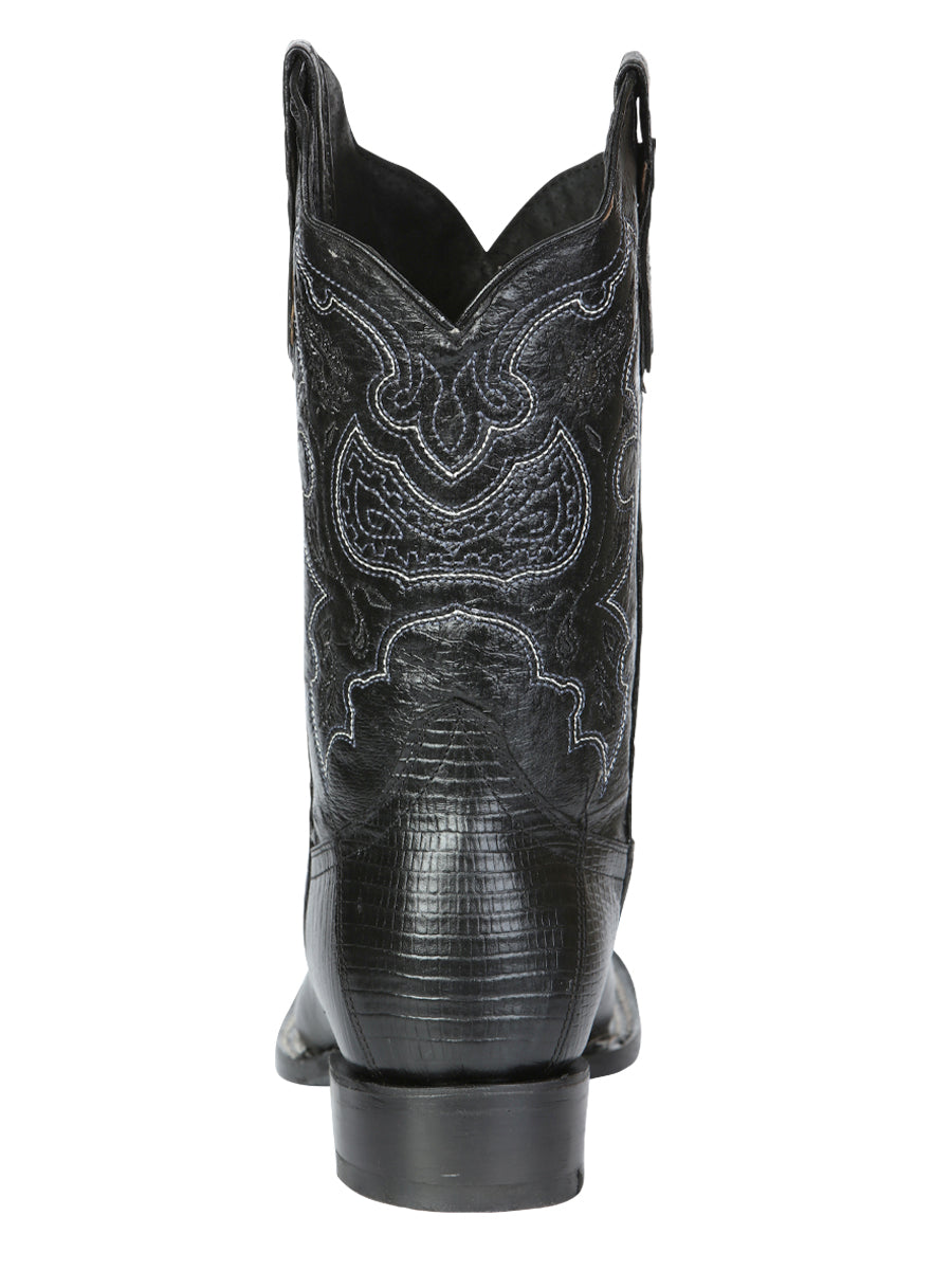 The Rodeo Boot — Black Lizard Print (No. 41904)