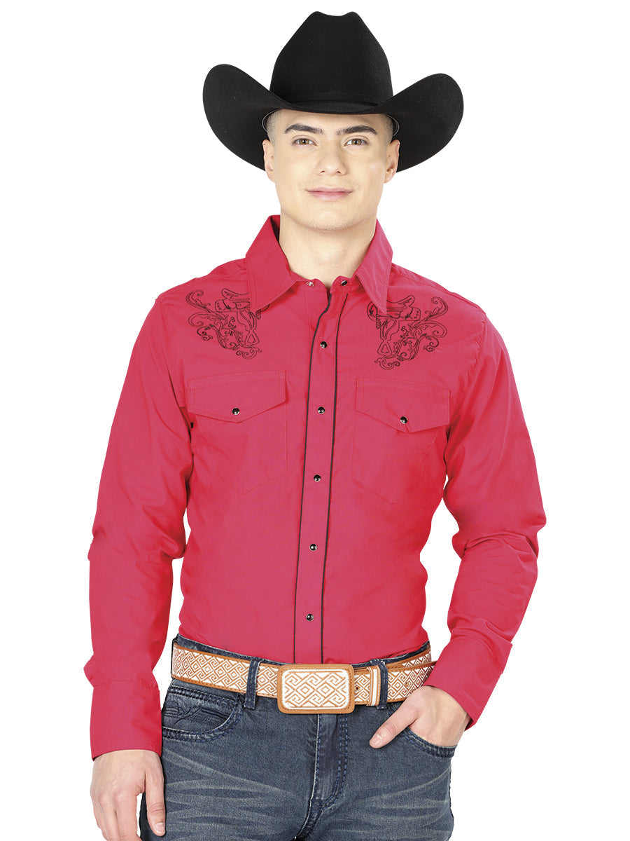 The Rancher Snap Shirt — Red