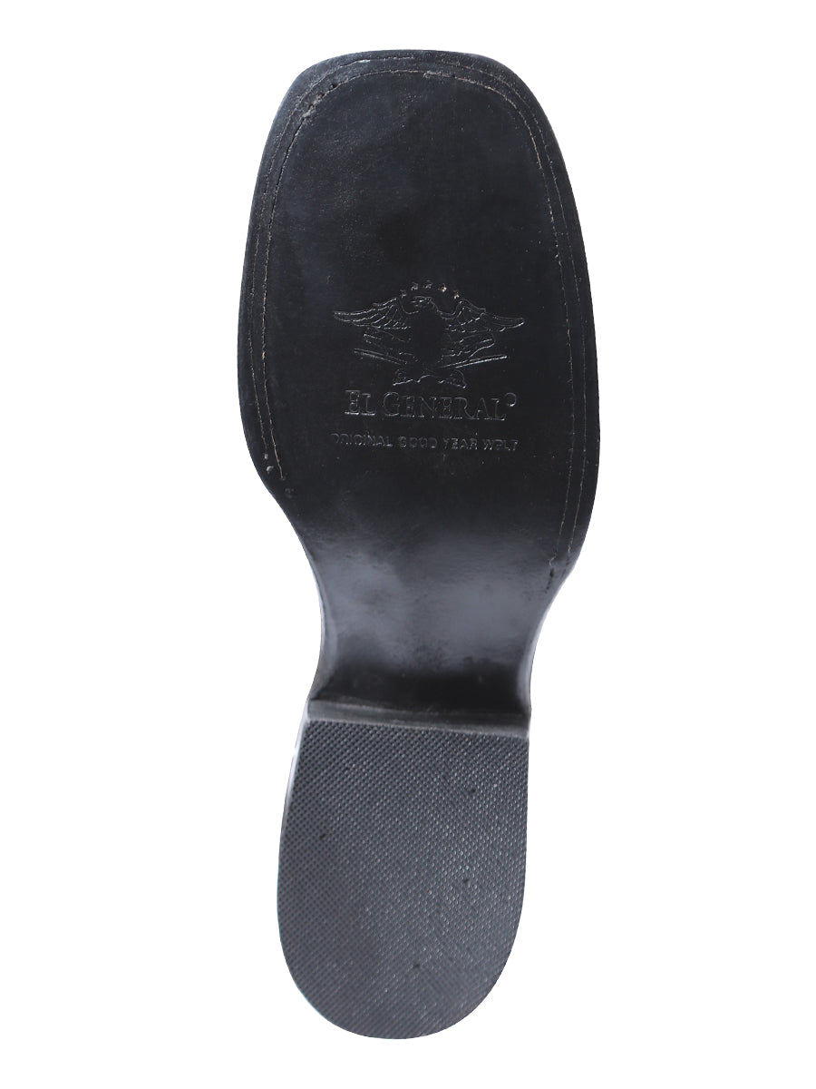 The Women's Square Toe Rodeo Boot — Crazy Black (No. 42976)