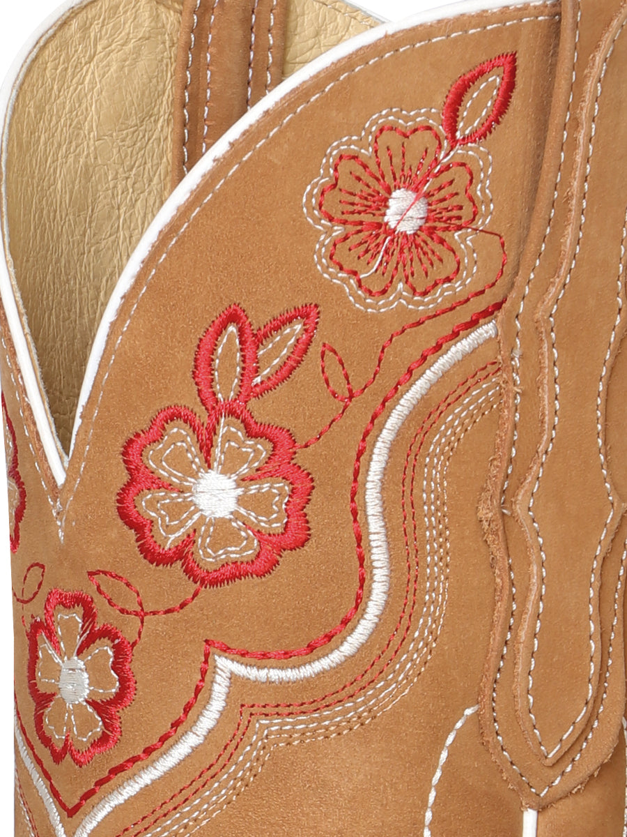 The Women's Rodeo Boot — Peach Nobuck (No. 42979)