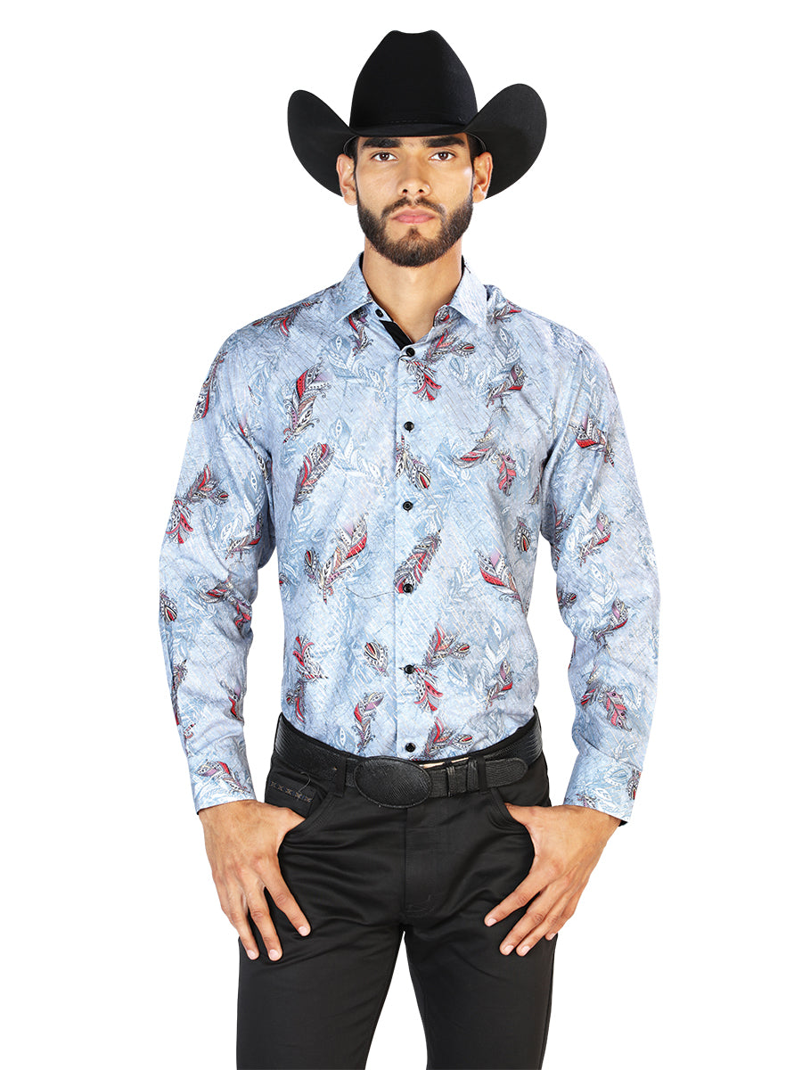 Gray Casual Long Sleeve Shirt 43815