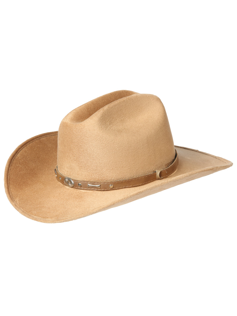 The Kids' Suede Cowboy Hat — Camel (No. 44245)