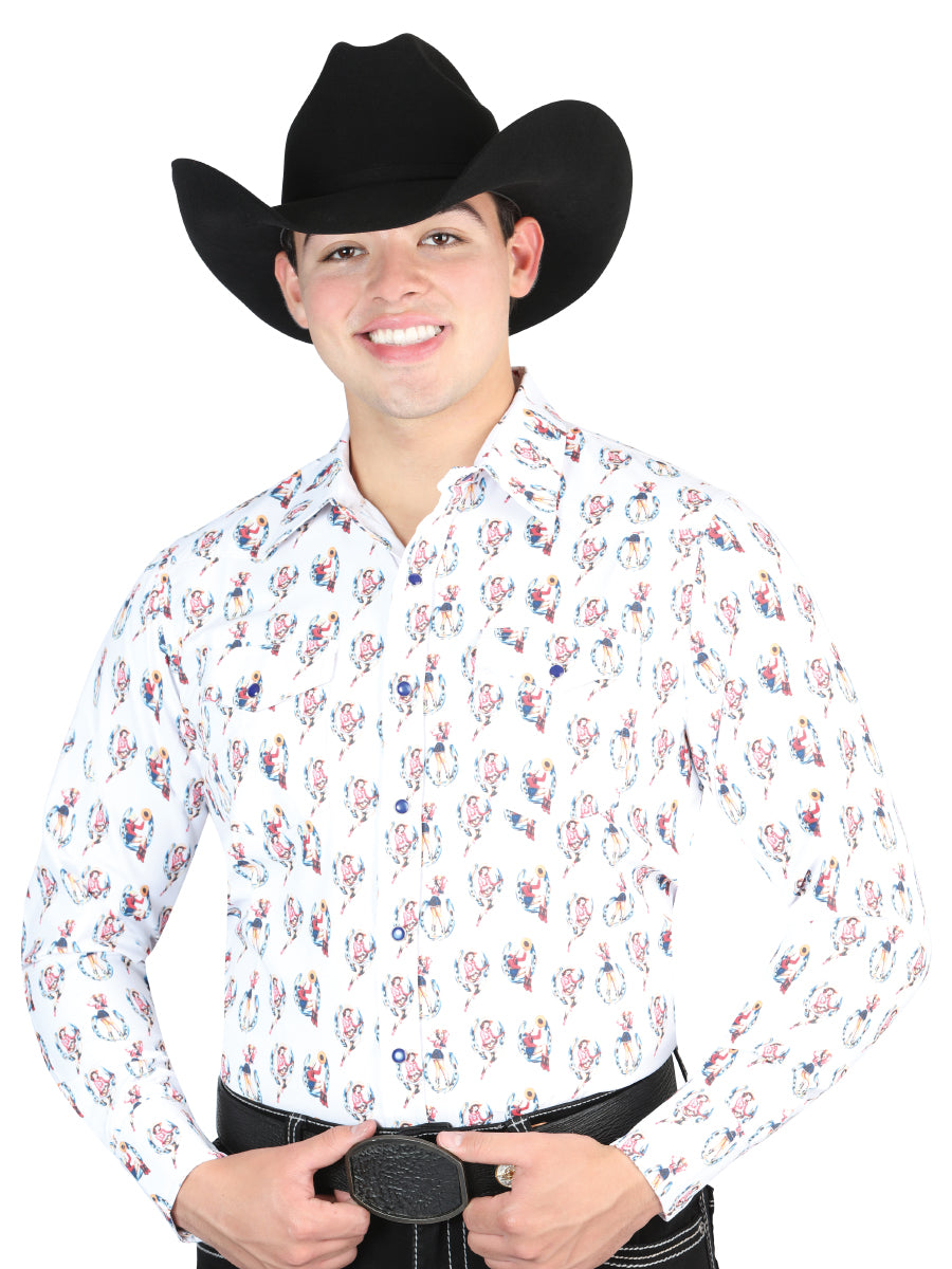 The Ranch Western Shirt — White (No. 44318)