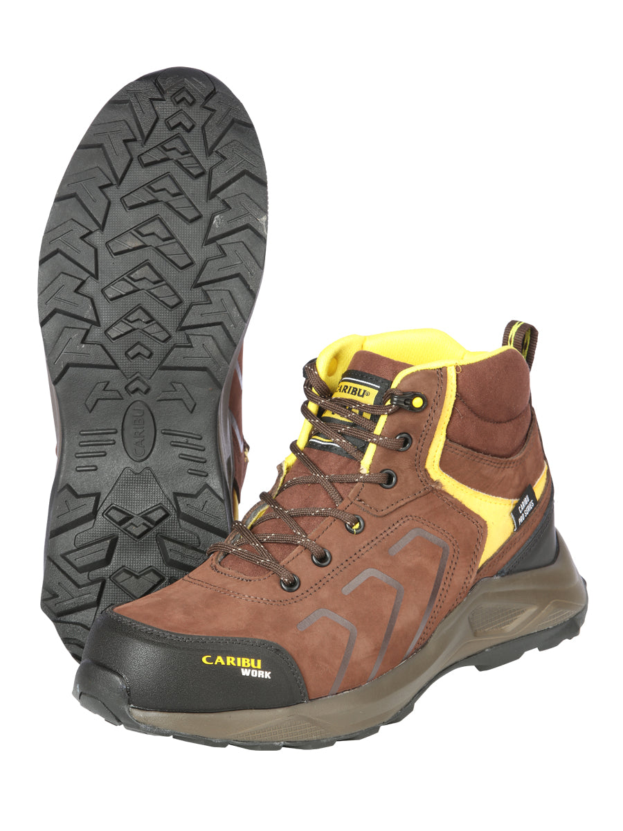 Work Shoe Caribu - Synthetic finish - Brown/Yellow 44362