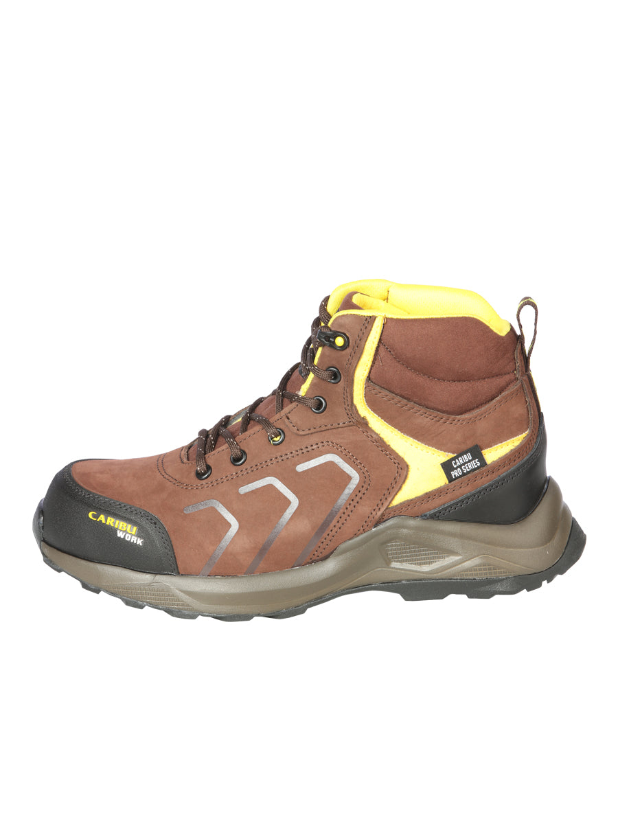 Work Shoe Caribu - Synthetic finish - Brown/Yellow 44362