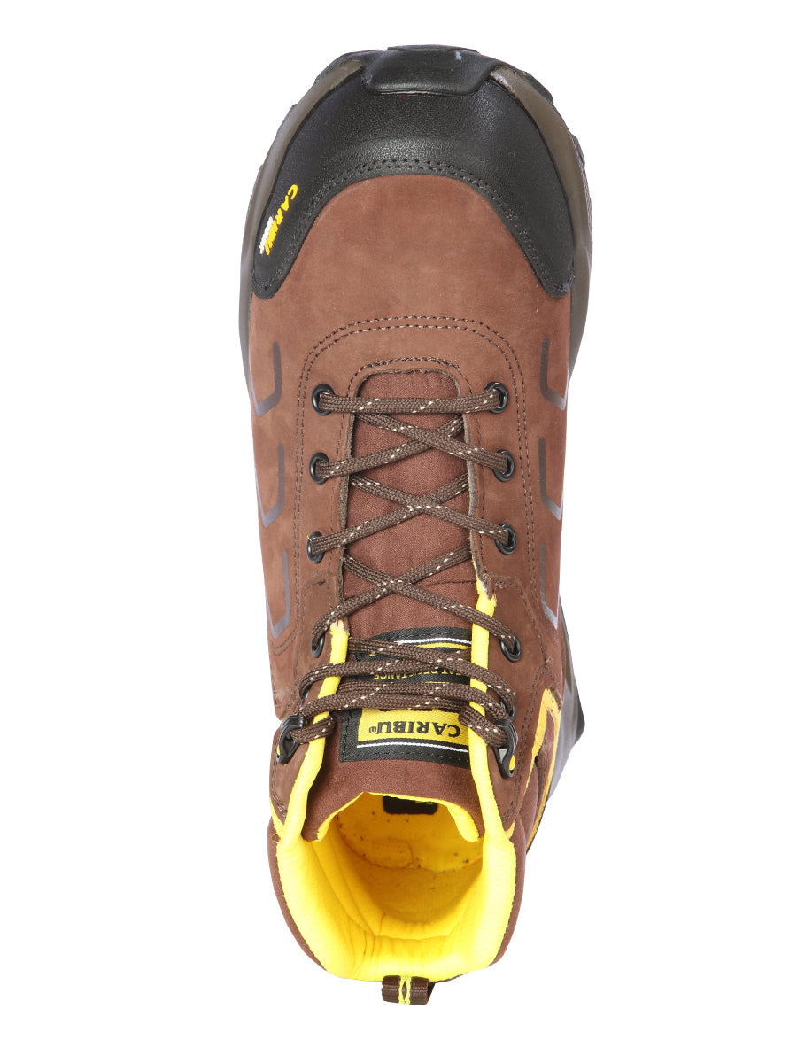 Work Shoe Caribu - Synthetic finish - Brown/Yellow 44362