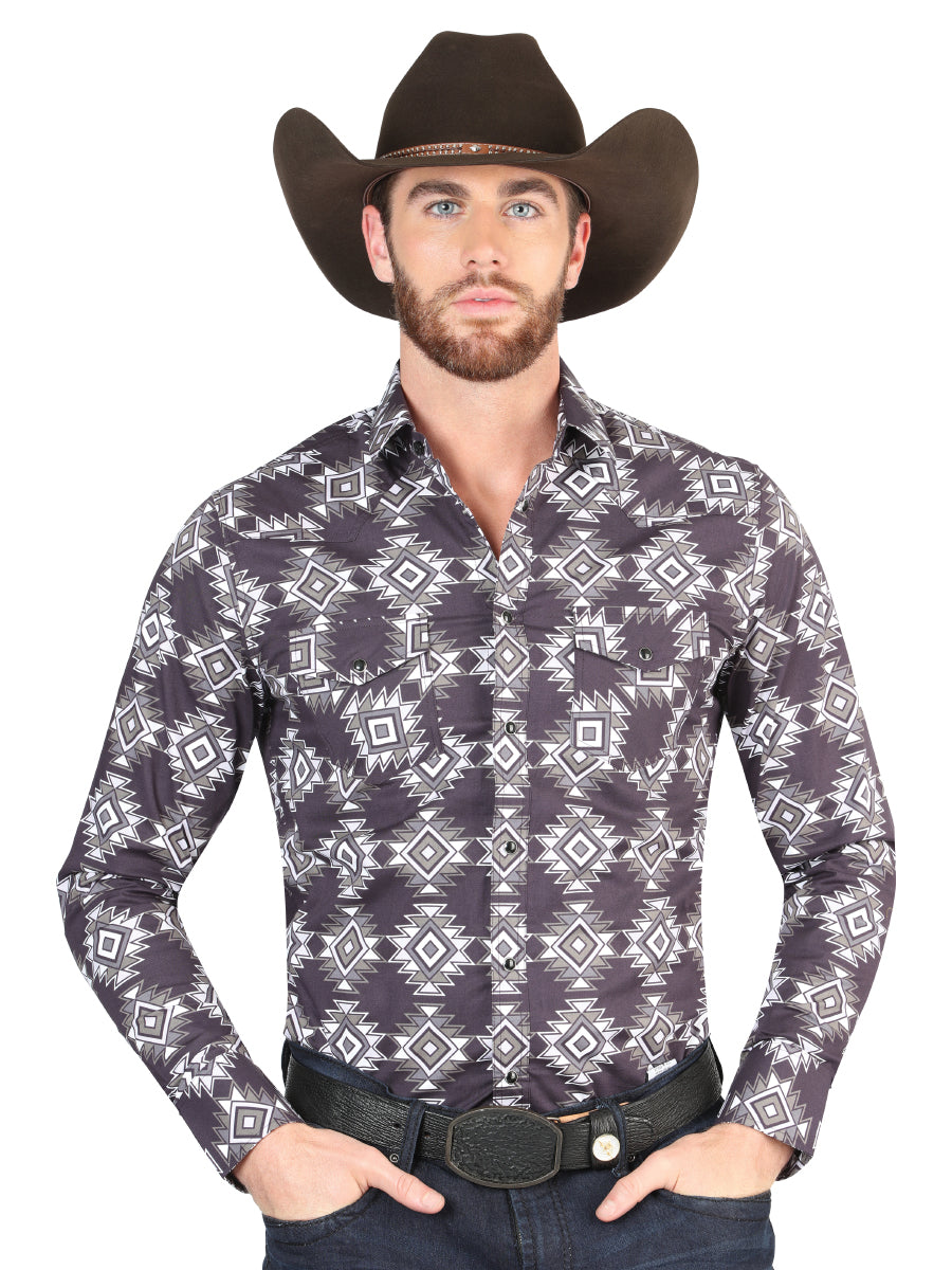 The Everyday Western Shirt — Dark Blue (No. 44403)