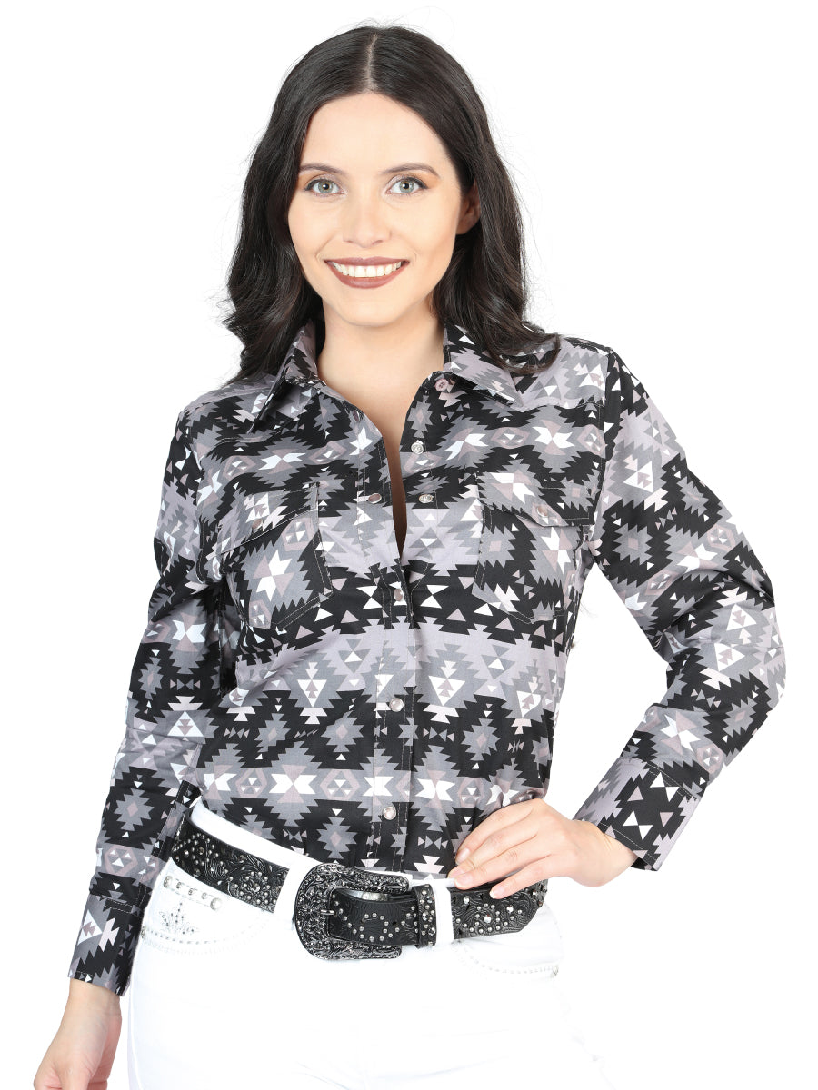 The Women's Everyday Western Shirt — Black (No. 44409)