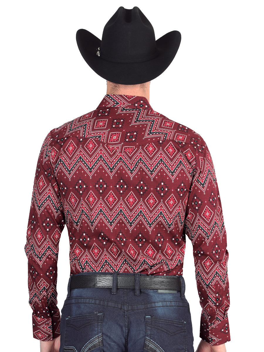 The Everyday Western Shirt — Burgundy (No. 44431)