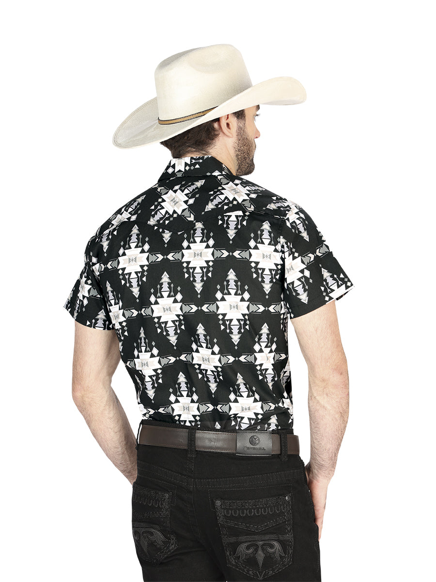 The Ranch Western Shirt — Black (No. 44447)