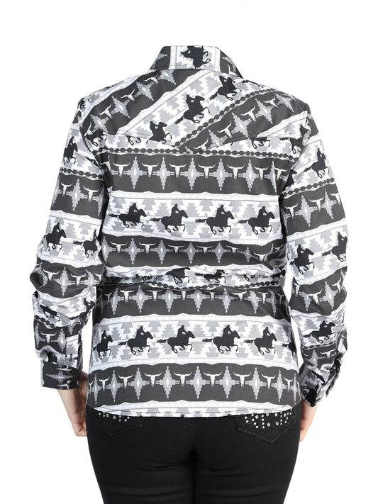 The Women's Everyday Western Shirt — Black (No. 44479)