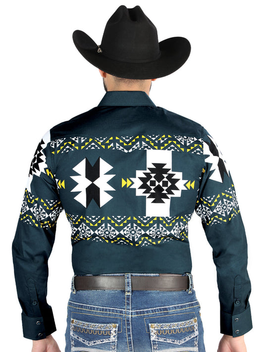The Everyday Western Shirt — Teal (No. 44486)