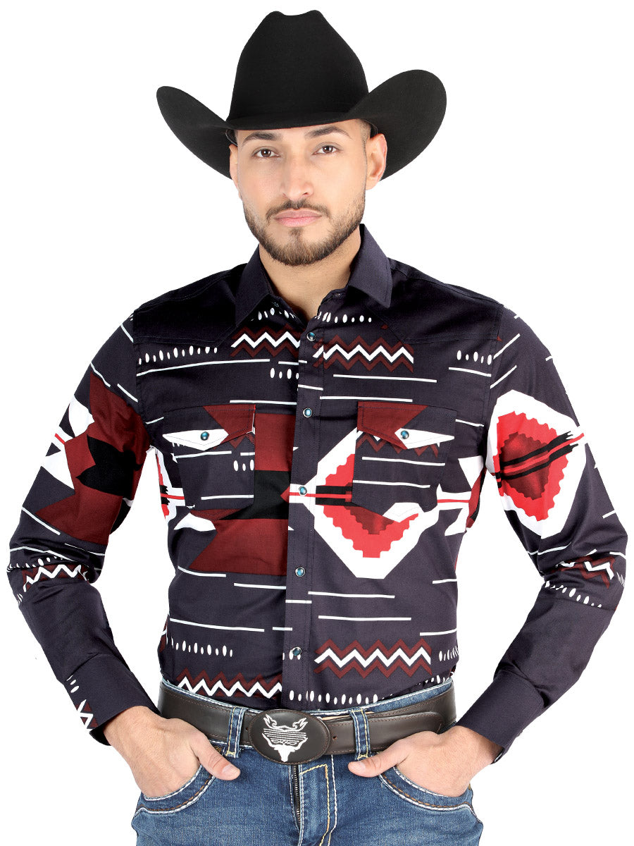 The Everyday Western Shirt — Burgundy (No. 44498)