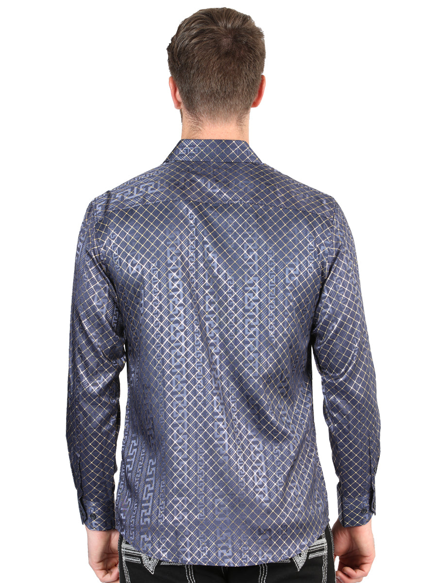 The Everyday Western Shirt — Navy Blue (No. 44551)