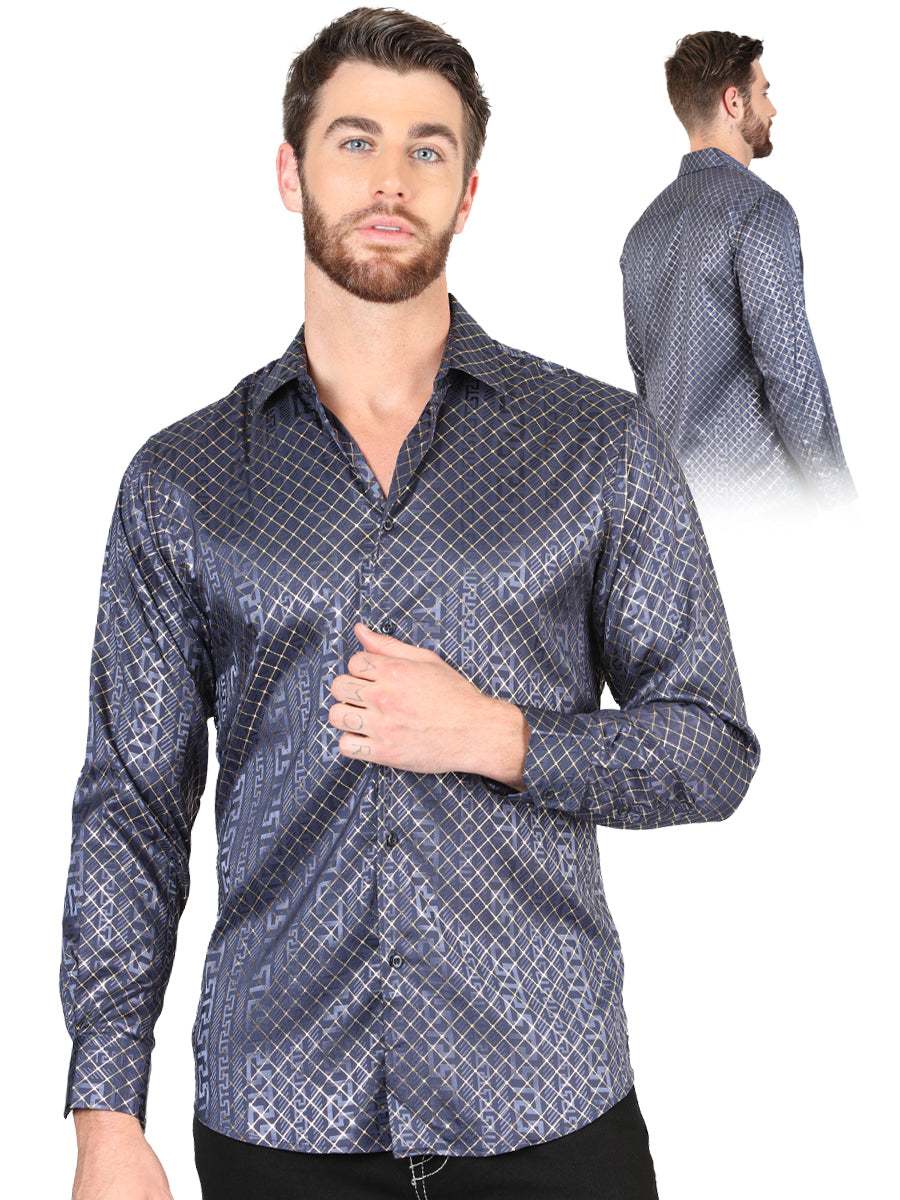 The Everyday Western Shirt — Navy Blue (No. 44551)