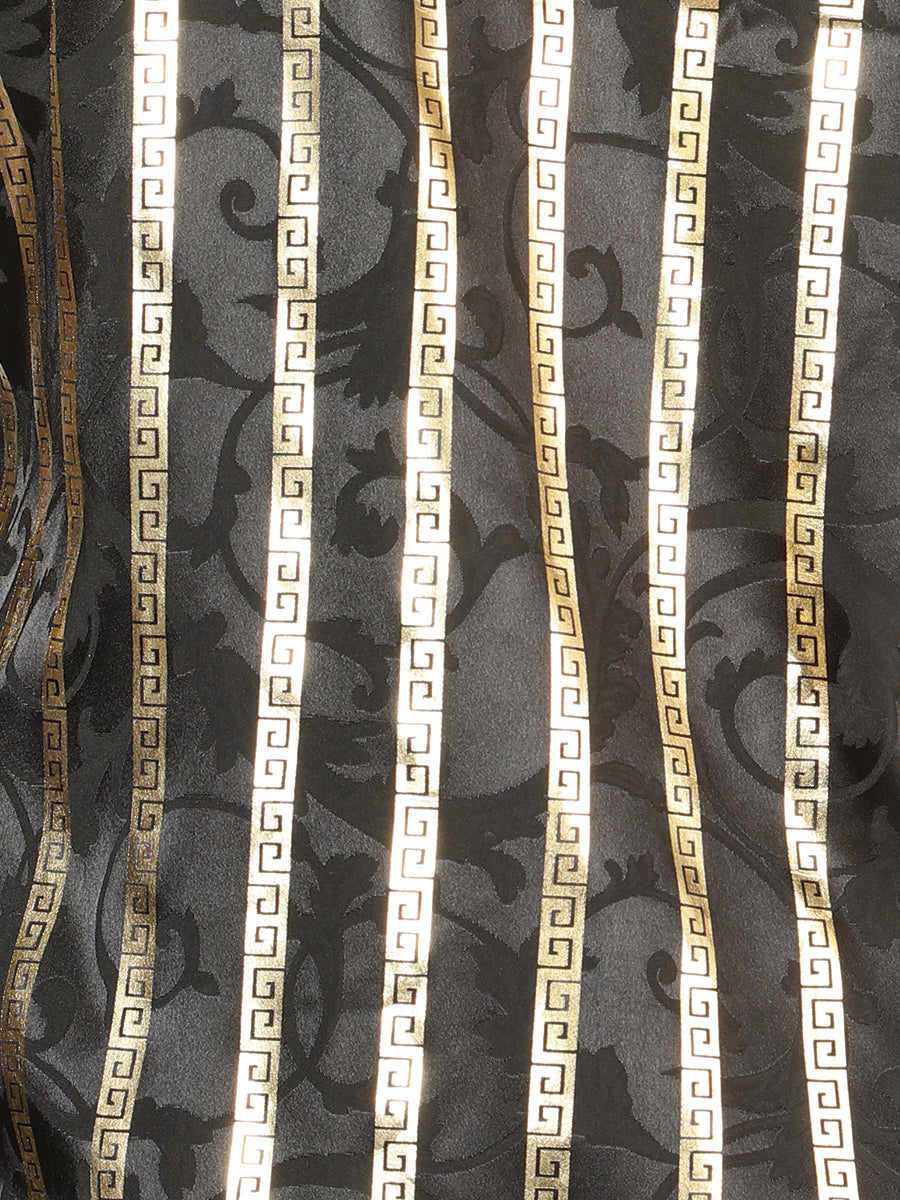 The Everyday Western Shirt — Black & Gold (No. 44554)
