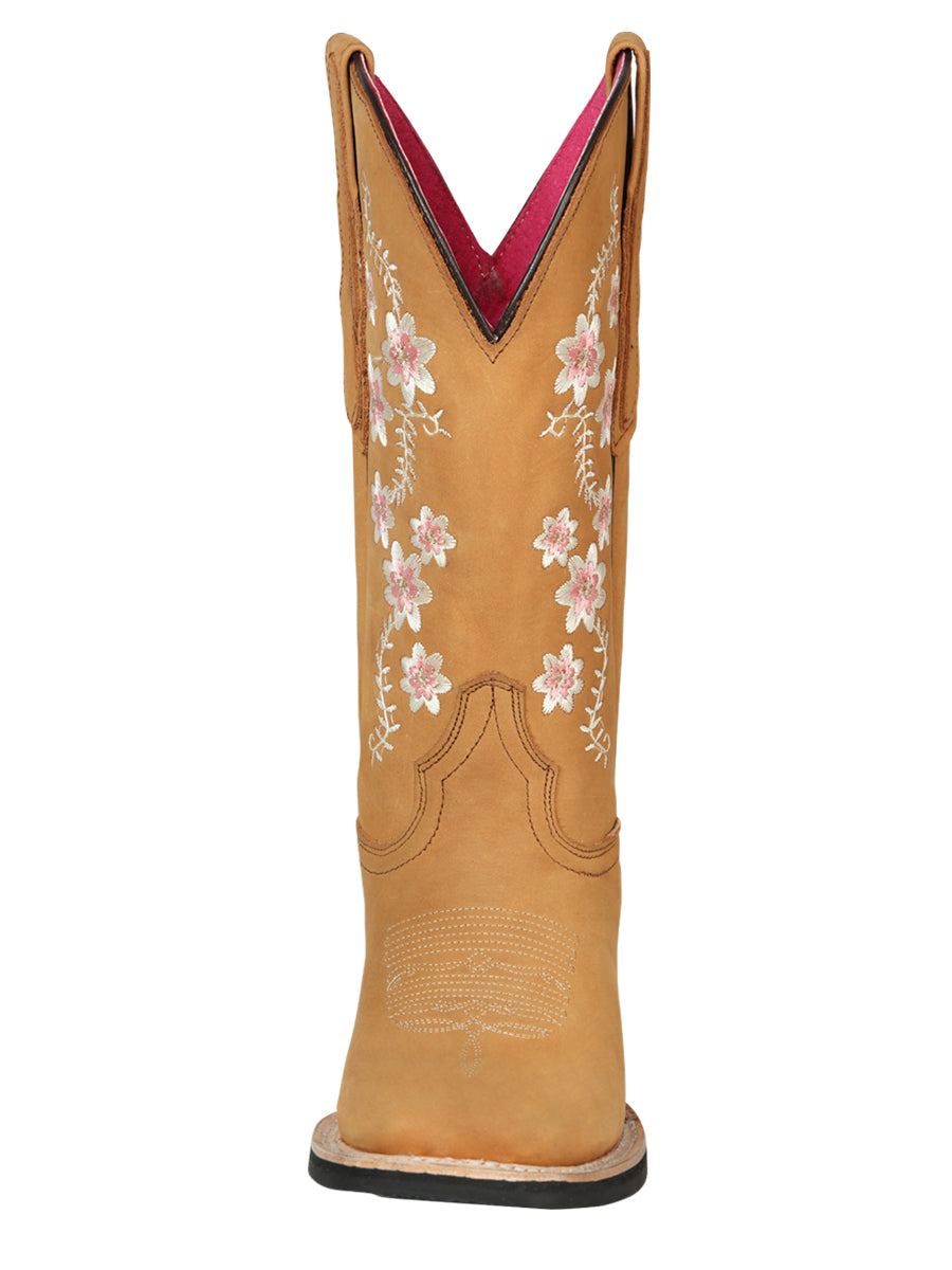 The Women's Rodeo Boot — Peach Nobuck (No. 44644)