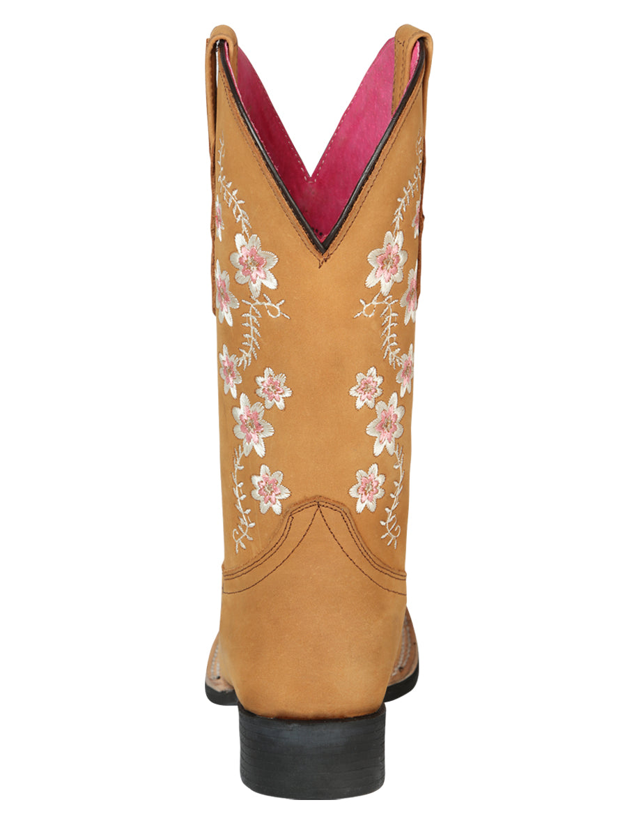 The Women's Rodeo Boot — Peach Nobuck (No. 44644)