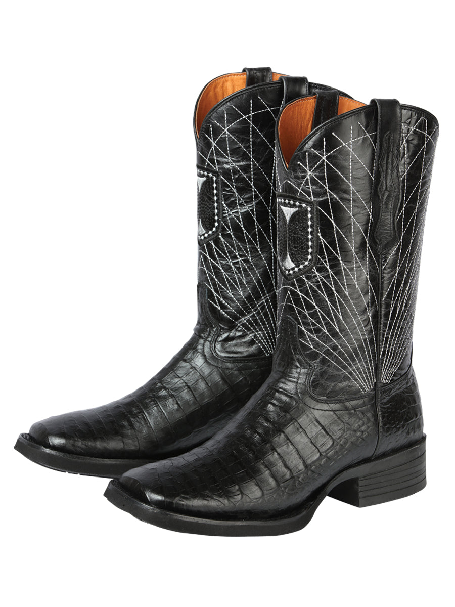 The Rodeo Boot — Black Gator Print (No. 44671)