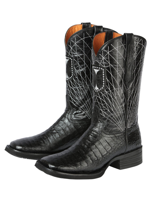 The Rodeo Boot — Black Gator Print (No. 44671)