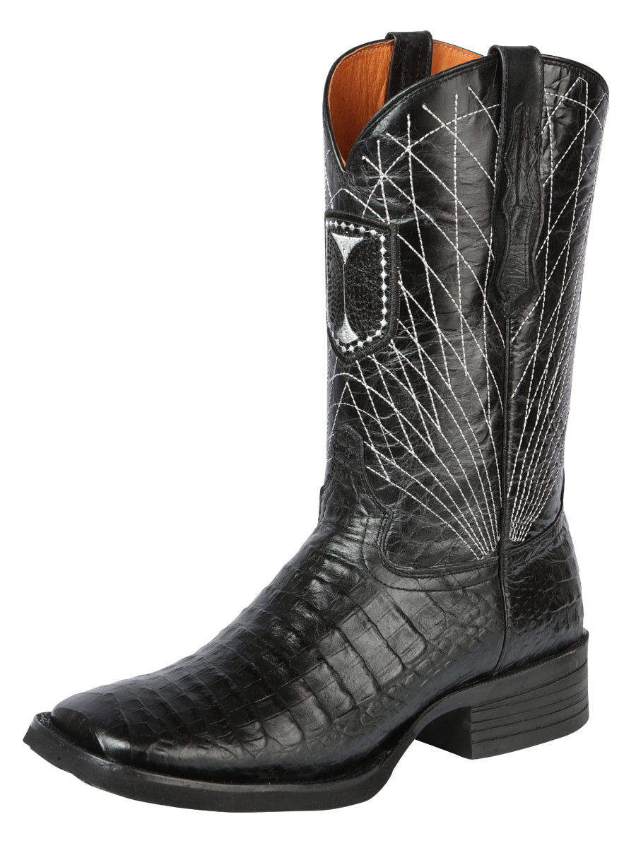 The Rodeo Boot — Black Gator Print (No. 44671)