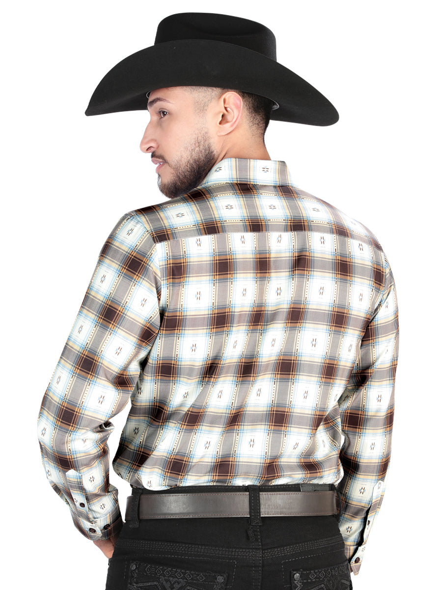The Everyday Western Shirt — Brown & Sand (No. 44700)