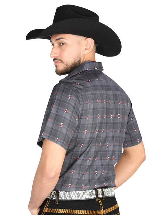 The Everyday Western Shirt — Gray & Brown (No. 44708)