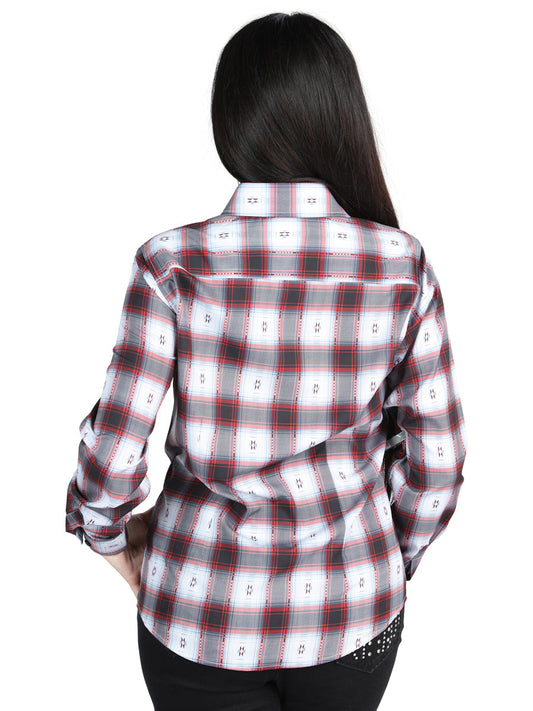The Women's Everyday Western Shirt — Red & Black (No. 44718)
