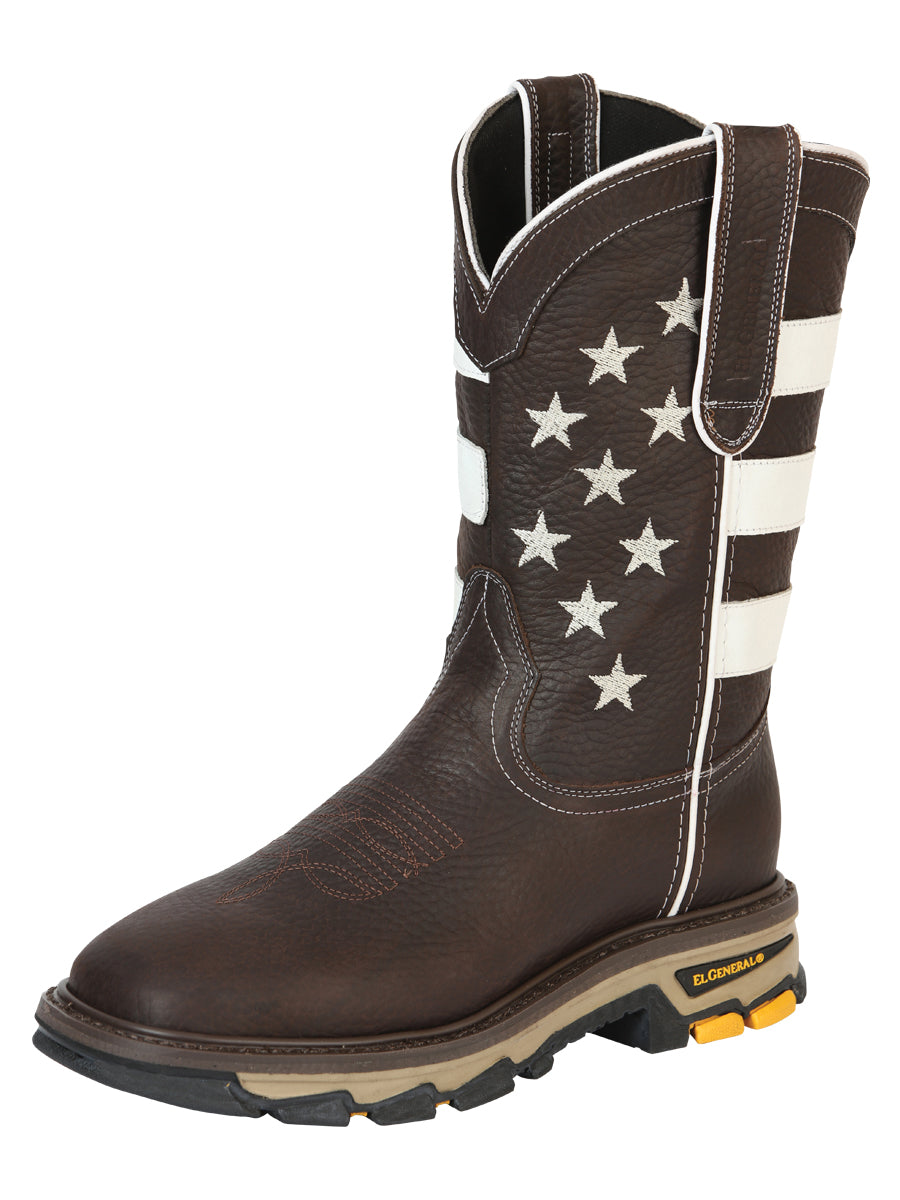 The Rodeo Work Boot — Chocolate Bull Fight (No. 44759)