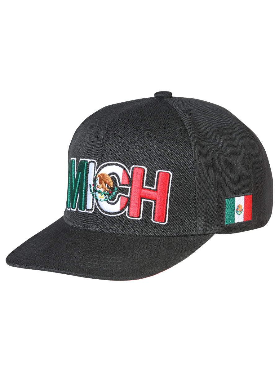 The Estado Snapback Cap — Michoacán, Black (No. 44783)