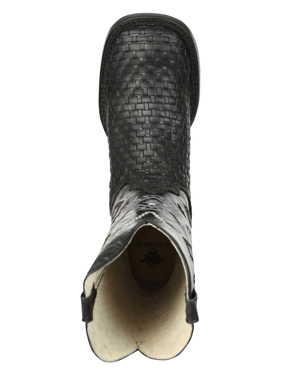 The Petatillo Rodeo Boot — Crazy Black (No. 44884)