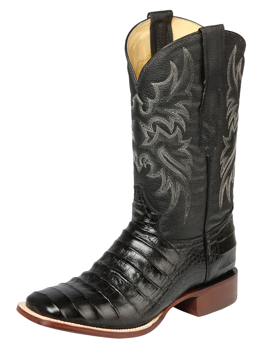 The Rodeo Boot — Black Gator Print (No. 44938)