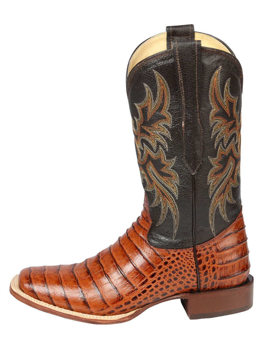 The Rodeo Boot — Cognac Gator Print (No. 44939)