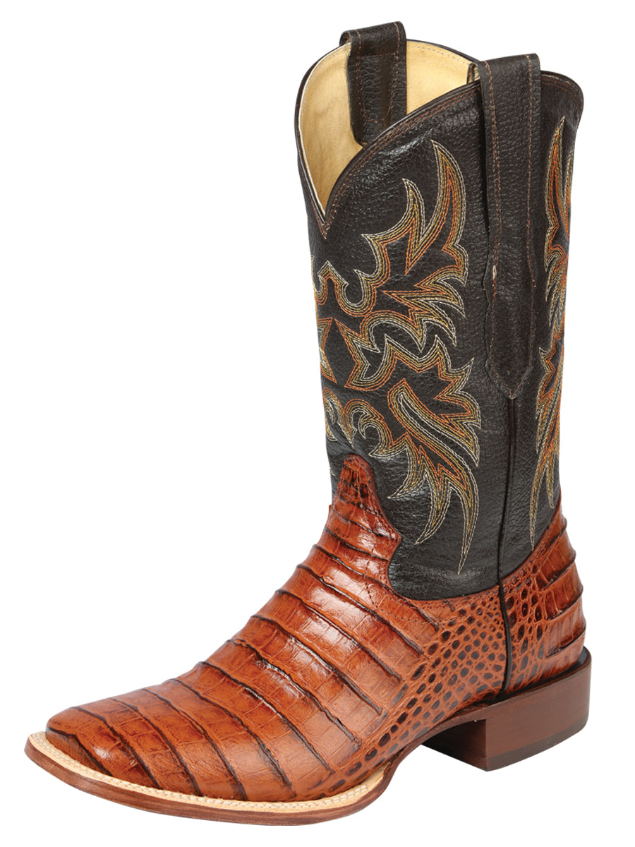 The Rodeo Boot — Cognac Gator Print (No. 44939)